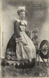 Folklore - Costumes - Brittany - wheel Woman - Cap - CPA