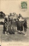 Folklore - Costume - Brittany - Those which Lives Sea CPA
