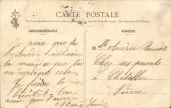 Folkore - Costumes - Brittany - Songs of Botrel - Fleus de Ble Black CPA