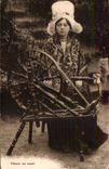 Folklore - Costume - Ropemaking machine with the Wheel - Spinning Wheel - - CPA