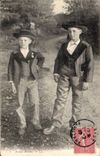 Folklore - Costumes - Breton Young people - Children - Brittany - CPA