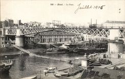 CPA Brest Le pont (bateau)