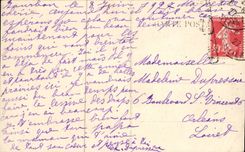 CPA Small mother Bourbonnais (folklore costume)