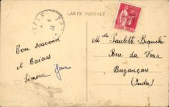 Scenes of Berry - Lesson of Bicycle - bicycle - cycling - CPA