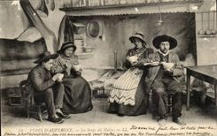 Auvergne - Folkore - Costumes - the Soup of the Morning - CPA