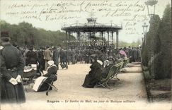 Angers - the Garden of the Mall - One Day of Military Music CPA
