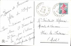 Flowers - Flowers - Good Festival Vase off flowers with glitter - CPA