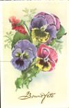 Flowers - Flowers - thoughts - pansies with glitter edges - CPA