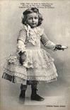 Quimper - Penhars Folklore - Costumes - Child - Adorable Girl Child with curly to hate - CPA