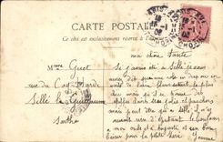 Fantasy - Adorable Child Child with curly to hate - CPA