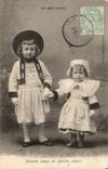 Fantasy - Big Brother and small sister - In Brittany - Children - Adorable Children - CPA