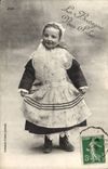 Fantasy - You Greets - In Brittany - Children - Adorable Child - CPA