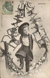 Folkore - Costumes - Happy New Year - In Brittany - Child - CPA