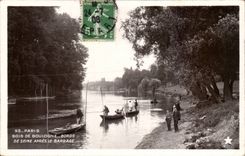 Paris 16 - Bois de Boulogne -Bords de Seine Apres le Barrage Pecheurs CPA 