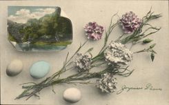 Frohliche CPA Phantasie Ostern (Ostern Ostern)