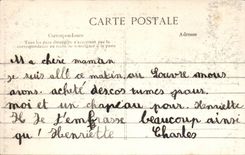 Paris - 1 - Crue de la Seine - pres du Pont Royal - CPA 