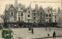 CPA Tours old houses of the Plumereau place