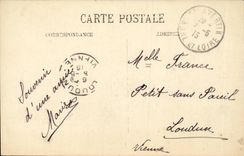 CPA Tours Bibliotheque Ancien hotel de ville