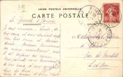 CPA Folklore Woman of Quimper in costume of festival