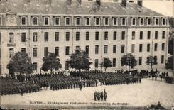 Nantes - 65 Regiment of Infantry - Presentation of flag CPA