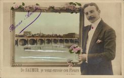 Saumur - I send these Flowers to you - CPA