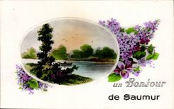 Saumur - a Hello of Saumur - CPA