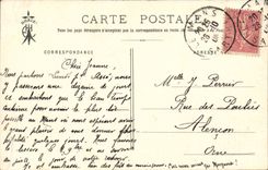 Fantasy - Woman and Baby - shoes of Jesus - wooden shoes - Songs of Botrel - CPA