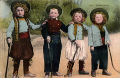 Fantasy - Children - Breton Young people - adorable children - CPA