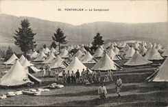 Pontarlier - the Camping - CPA
