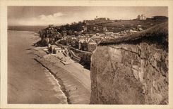 Ault - the Beach - Sight of Cliffs - CPA