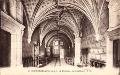 Chenonceaux - Le Chateau - Le Vestibule CPA 