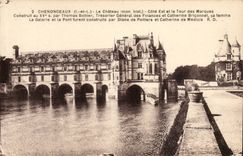 Chenonceaux - Le Chateau - La Tour des Marques et le Pont Levis CPA 