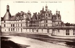 Chambord - Le Chateau - Facade Ouest CPA 