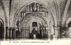 Loaches - Porch of the Cathedral - CPA