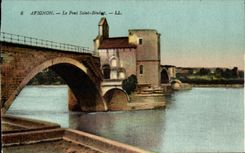 Avignon - die Brucke Saint Benedict - Brucke - CPA