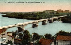 Avignon - die neue Brucke oder Brucke von Villeneuve - Brucke - CPA