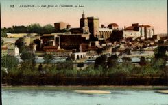 Avignon - gesehen von Villeneuve - CPA