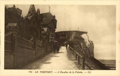 Treport - das Treppenhaus der Klippe - CPA