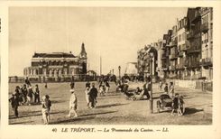 Treport - der Weg des Kasinos - CPA