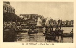 Treport - Anblick des Hafens - CPA