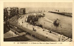 Treport - Eingang des Hafens und des Quay François 1 - CPA