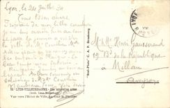 Lyon - Villeurbanne - der Nachrichten-Anfuhrungsstrich - Anblickwurm das Rathaus - CPA