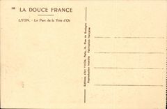 Lyon - der Park des Goldkopfes - CPA