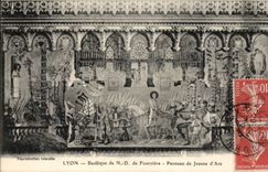 Lyon - Basilika von Notre Dame de Fourviere - Verkleidung des Jeanne d Bogens - CPA