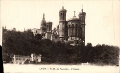 Lyon - Basilika von Fourviere - der Apse - CPA