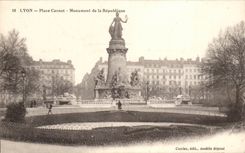 Lyon - Carnot Platz - Denkmal der Republik - CPA