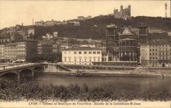 Lyon - Steigung und Fourviere Basilika - Apse der Kathedrale-Str Jean - CPA