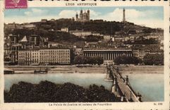 Lyon CPA law courts and slope of Fourviere