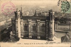 Lyon - Basilika von Notre Dame de Fourviere - CPA