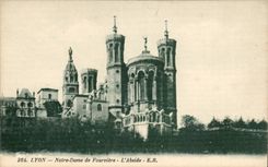 Lyon - Notre Dame de Fourviere - der Apse - CPA